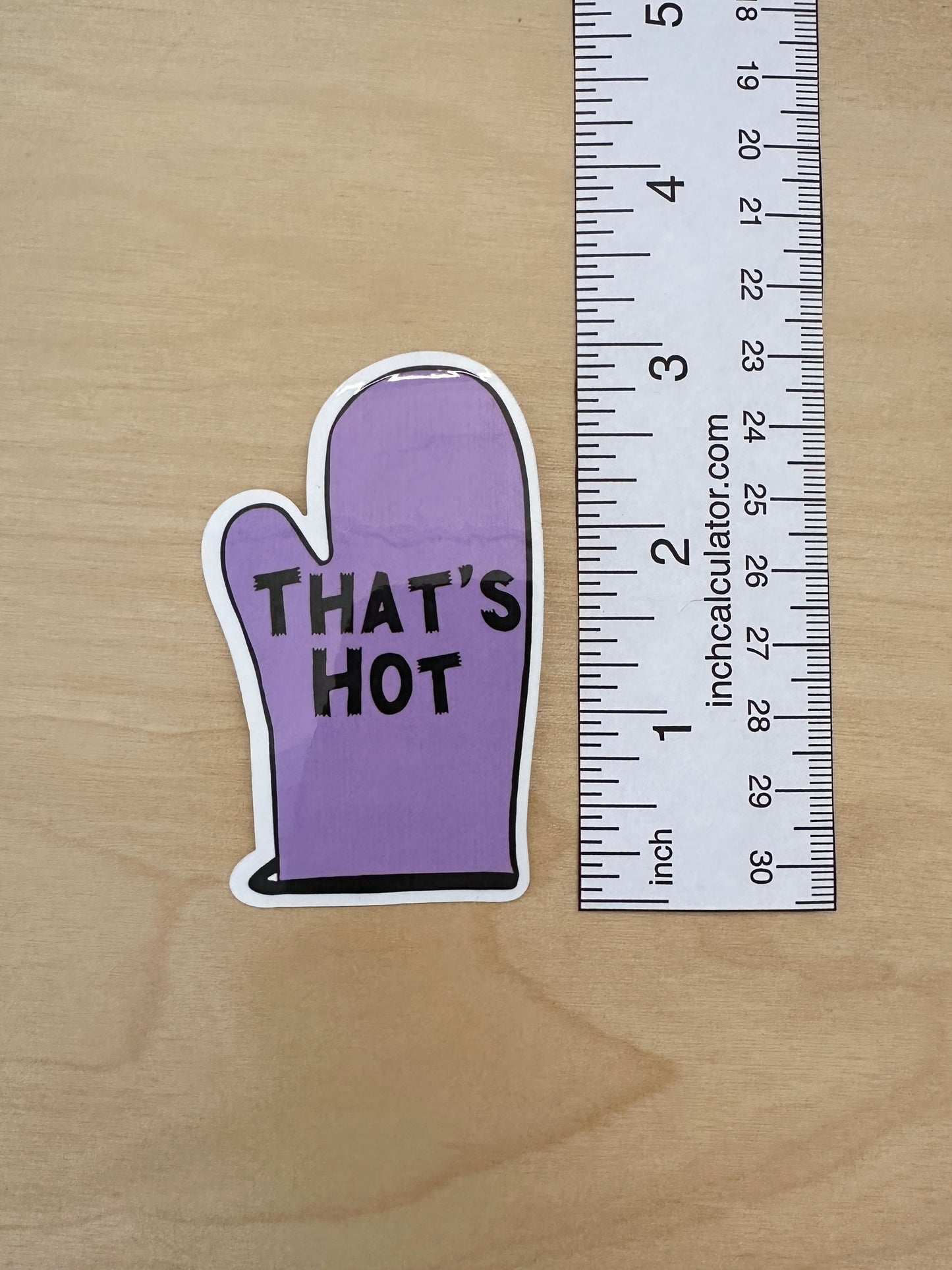 That's Hot Oven Mitt Sticker
