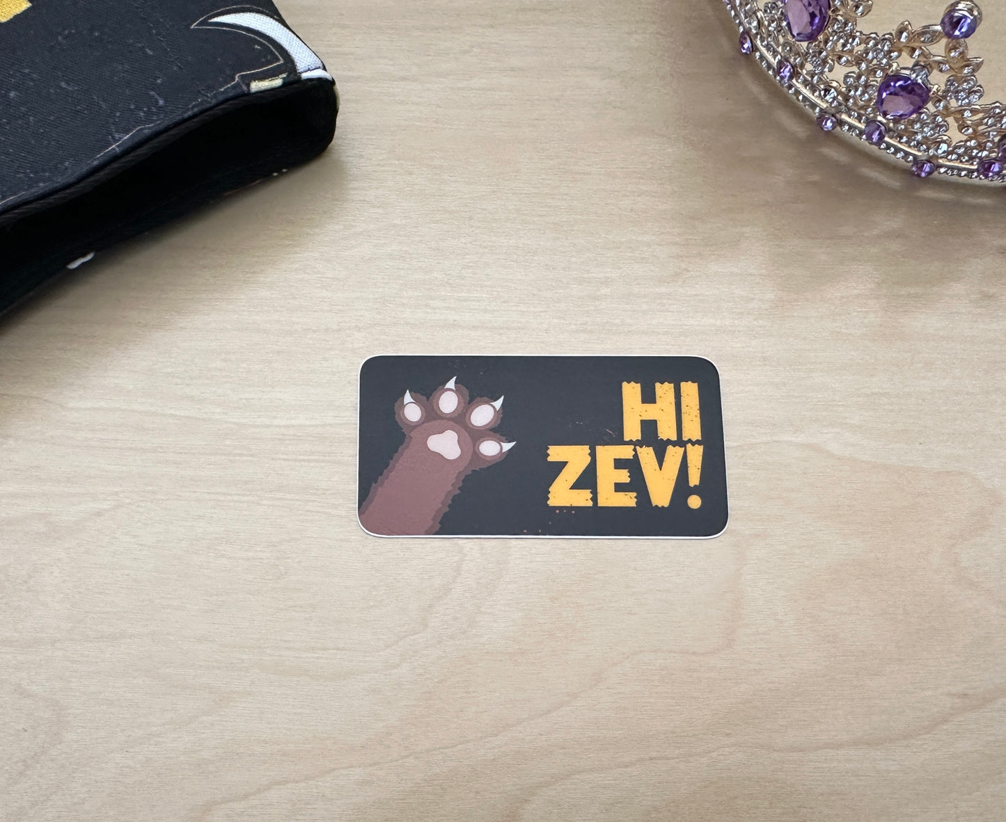 Hi Zev! Sticker