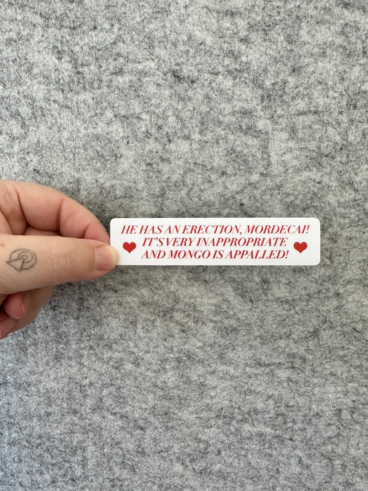 Very Inappropriate Sticker