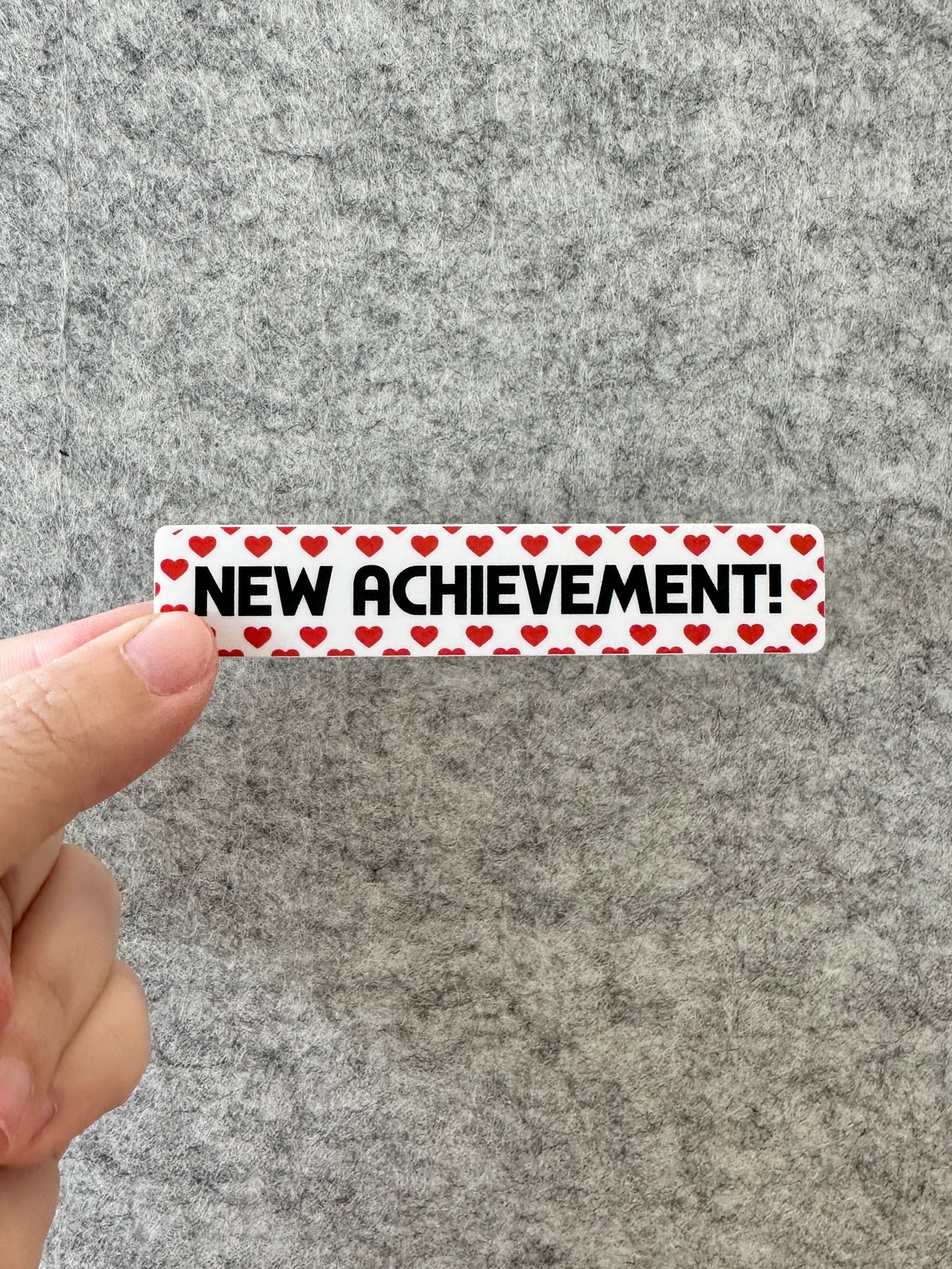 New Achievement Sticker or Bumper Sticker