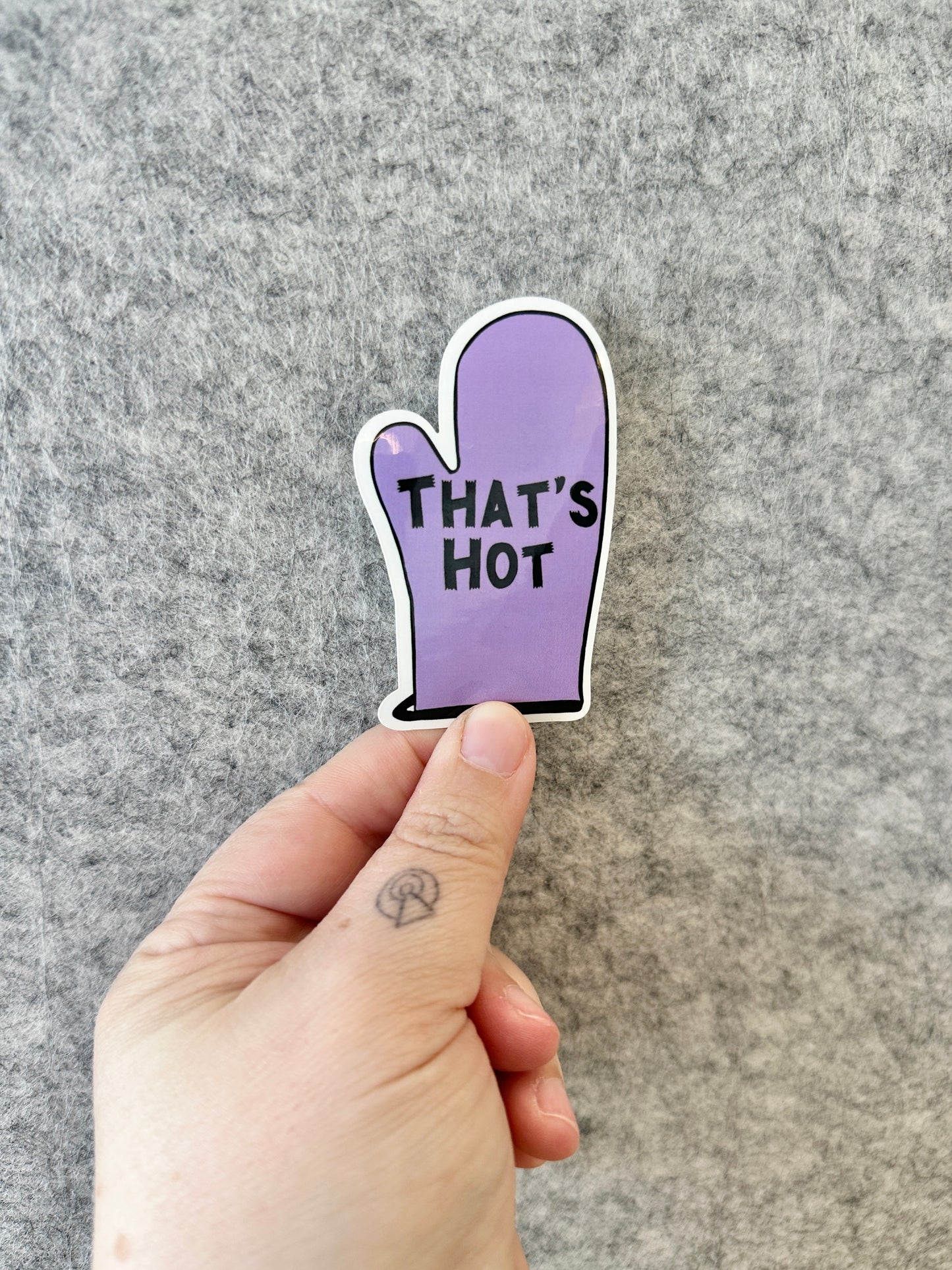 That's Hot Oven Mitt Sticker
