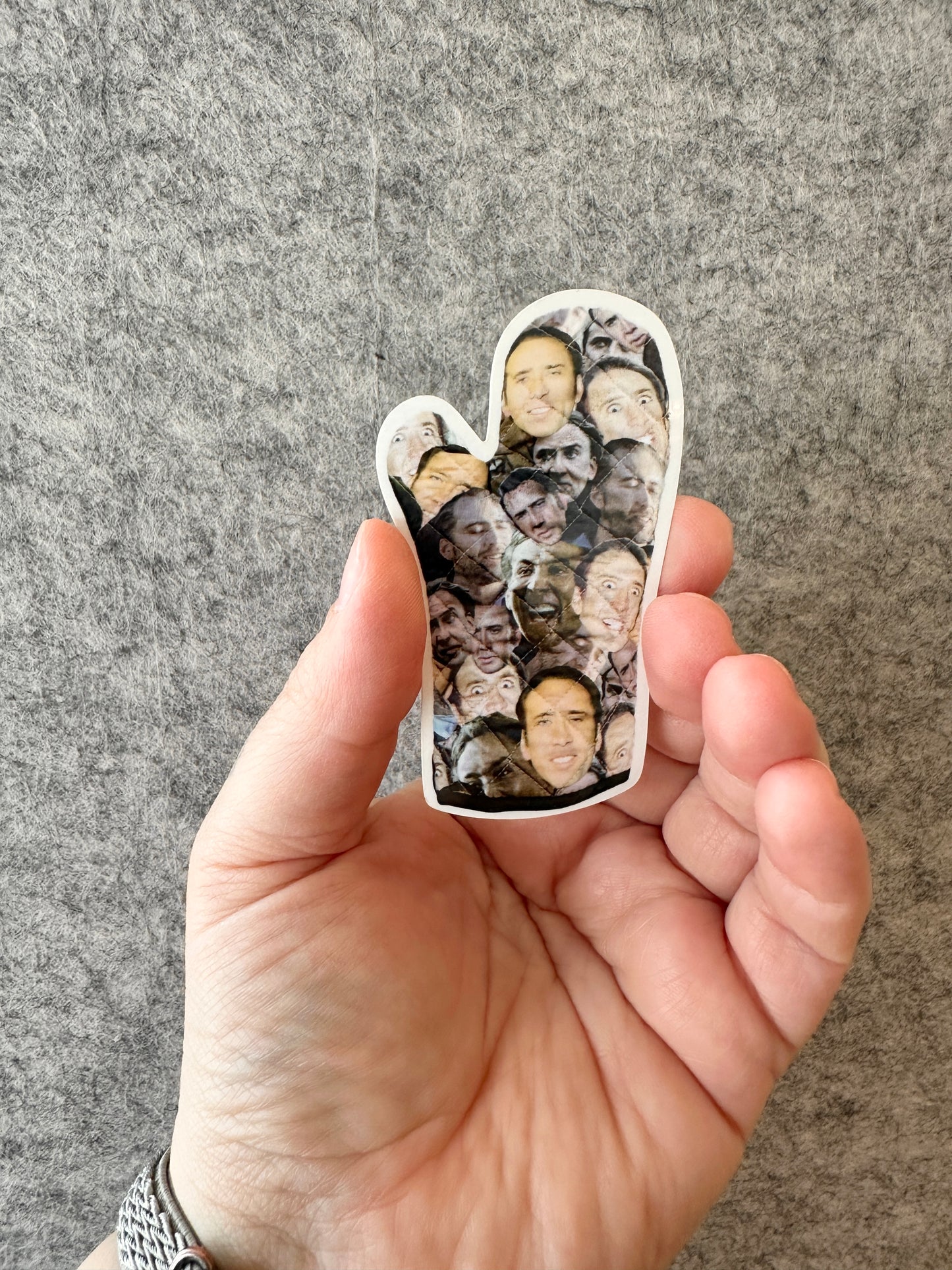 Nic Oven Mitt Sticker