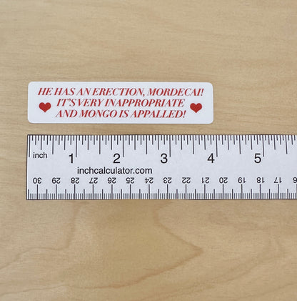 Very Inappropriate Sticker