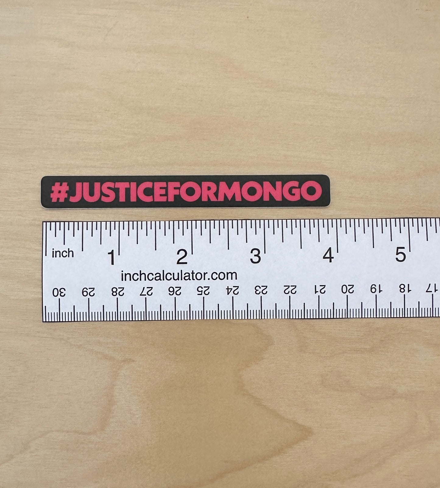 Justice for Mongo Sticker